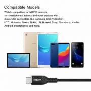  Moxom CC-35 High Quality Fabric Type C Charging / Data Cable, Fast Charging 2.4A - Black, fig. 7 