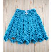 Wool skirt - turquoise, fig. 1 