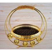  Deluxe Eid Sweets Dish - Round - Gold, fig. 1 