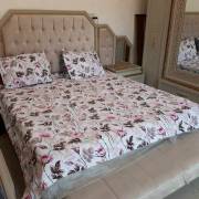  ملاية سرير لغرف النوم  - شكل منقوش جميل - 4 قطع, fig. 1 