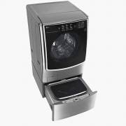  LG TWINWash™ Washing Machine - 22.5 Kg with 12 Kg Dryer and 3.5 Kg Mini Dryer - 1000 RPM - Silver - (FH0C9CDHK72), fig. 3 