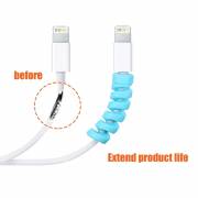  SPIRAL SPRING CABLE PROTECTOR SILICONE FLEXIBLE CABLE WIRE PROTECTOR, fig. 4 