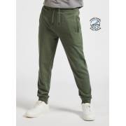  Solid Anti-Pilling Slim Fit Jog Pants with Pockets and Drawstring - Green, fig. 2 