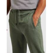  Solid Anti-Pilling Slim Fit Jog Pants with Pockets and Drawstring - Green, fig. 3 