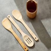  Bamboo 3-Piece Kitchen Tool Set with Stand, fig. 2 