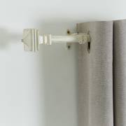  Abstract White-Brushed Extendable Curtain Rod - 132-365 cms, fig. 2 