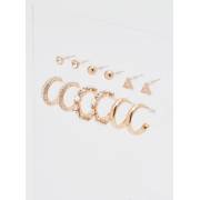  Set of 6 - Metallic Earrings with Push Back Closure, fig. 2 