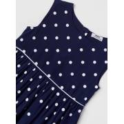  Polka Dot Print Sleeveless Dress with Pleat Detail and Button Closure, fig. 2 