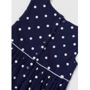  Polka Dot Print Sleeveless Dress with Pleat Detail and Button Closure, fig. 3 