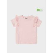  Solid BCI Cotton T-shirt with Cap Sleeves and Ruffle Detail, fig. 1 