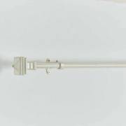  Abstract White-Brushed Extendable Curtain Rod - 132-365 cms, fig. 1 