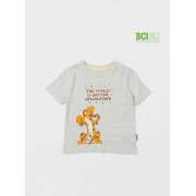  Tigger Print Round Neck BCI Cotton T-shirt with Short Sleeves, fig. 1 