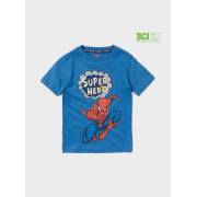  Spiderman Print BCI Cotton T-shirt with Short Sleeves, fig. 1 