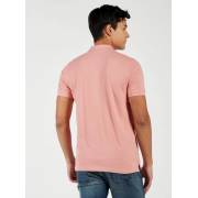  Solid Fade Resistant Polo T-shirt with Short Sleeves and Button Closure, fig. 4 