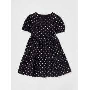  Polka Dot Knee-Length Tiered Dress with Button Closure, fig. 1 
