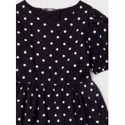  Polka Dot Knee-Length Tiered Dress with Button Closure, fig. 5 