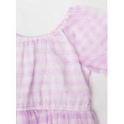 Gingham Checked Print Mini Dress with Short Puff Sleeves, fig. 5 