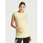  Printed Sleeveless Maternity T-shirt with Round Neck, fig. 1 