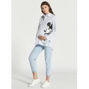  Mickey Mouse Print Maternity Shirt with Long Sleeves and Button Closure, fig. 2 