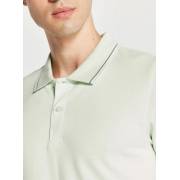  ةSolid Polo T-shirt with Short Sleeves and Tipping Detail, fig. 3 