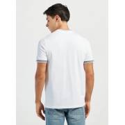  Solid Polo T-shirt with Mandarin Collar and Short Sleeves, fig. 4 