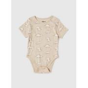  Set of 3 - Dino Print Bodysuit with Short Sleeves and Push Button Closure, fig. 4 