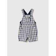  Solid Polo T-shirt and Checked Dungaree Set, fig. 2 