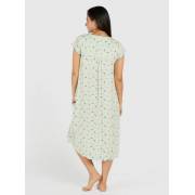  All-Over Printed Sleep Dress with Keyhole Closure and Pleated Detail, fig. 4 