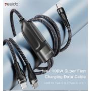  Yesido - CA87 Fast Charging Data Cable from Type- C to Lightning and Type -C, fig. 4 