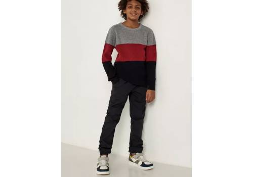  Colourblock Round Neck Sweater with Long Sleeves, fig. 1 