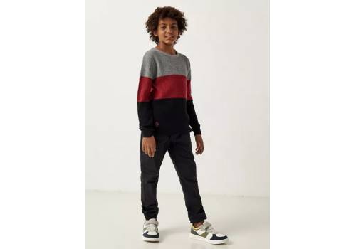  Colourblock Round Neck Sweater with Long Sleeves, fig. 2 