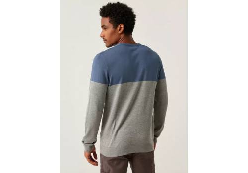  Dual-Tone Sweater with Long Sleeves and Crew Neck, fig. 5 