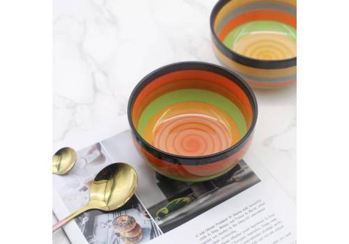  Colored lines ceramic bowl - 11cm, fig. 2 