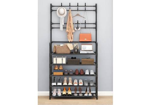  Clothes rack with shelves for shoes, fig. 1 