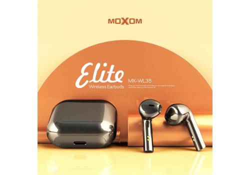  سماعات بلوتوث ايربود MX-WL35 موكسوم اللاسلكية حجم صغير جذاب (شاشة رقمية) MOXOM MX-WL35 Elite Wireless Earbuds, fig. 2 