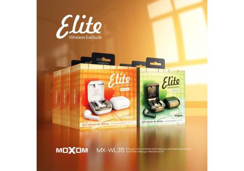  سماعات بلوتوث ايربود MX-WL35 موكسوم اللاسلكية حجم صغير جذاب (شاشة رقمية) MOXOM MX-WL35 Elite Wireless Earbuds, fig. 5 