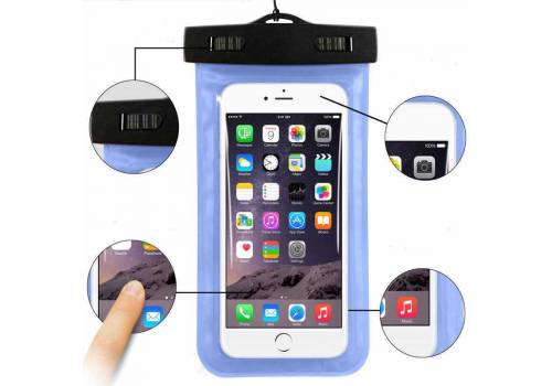  5.5'' Universal Waterproof Mobile Phone Bag Case Clear PVC Sealed Underwater Cell Smart Phone Dry Pouch Cover Swimming Diving, fig. 2 