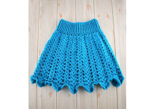  Wool skirt - turquoise, fig. 2 