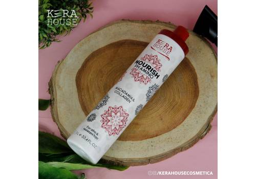  Kera House White Nourish Protein PH Amino, Macadamia & Collagen For Curly Hair and All Hair Types Brazilian - 1000 ml, fig. 3 