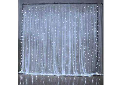  Snow waterfall lighting for decoration of couches, rooms and curtains - 3 m x 3 m, fig. 1 