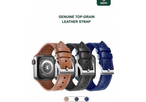  Green Apple Watch Leather Band - Two different colors, fig. 1 
