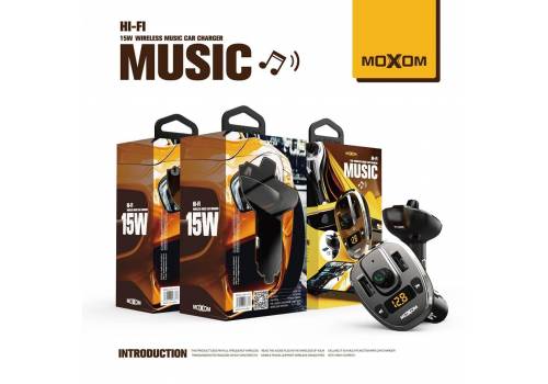 شاحن ومُشغل موسيقى MX-VC12 سيارة موكسوم، شحن سريع 3A 15W، منفذ فلاش وذاكرة صوت فائق الجودة مع الضمان MOXOM MX-VC12 15W Wireless Music, fig. 3 