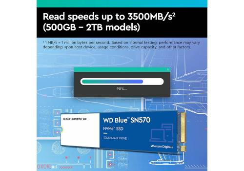  محرك أقراص هارد داخلي  دبليو دي  M.2 -  500 جيجا  WD Blue SN570 NVMe™  SSD, fig. 5 
